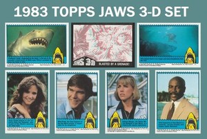 1983 Topps Jaws 3D - Complete Set of 44 - NEAR MINT