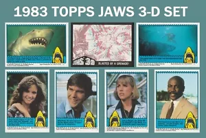 1983 Topps Jaws 3D - Complete Set of 44 - NEAR MINT - Bild 1 von 1