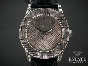 Sterling Silver John Hardy 4874 Basket Weave Bezel Dial Watch i16721 - Picture 1 of 3