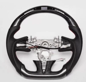 Real carbon fiber LED Sport W/heated Steering Wheel For INFINITI Q50 QX50 13-17 - Picture 1 of 14