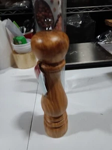 Molino de sal Bisetti Imperia de madera de olivo de 9,8 pulgadas con molinillo ajustable - Imagen 1 de 3