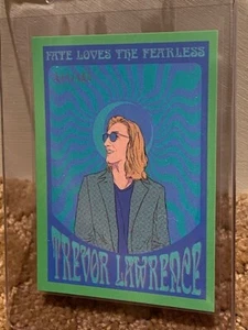 2021 Topps Green X Trevor Lawrence #34 Fate Loves Fearless Rookie RC card /150 - Picture 1 of 1