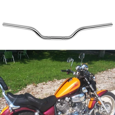 For Yamaha Virago XV1100 XV750 7/8" 22mm Drag Handlebar Rise Tracker Chrome - Image 1 of 4