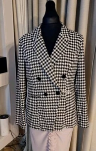 Very Double Breasted Blazer Black & White - Picture 1 of 5