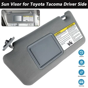 For 2005-2015 Toyota Tacoma Gray Sun Visor Left Driver Side With Makeup Mirror - Bild 1 von 12