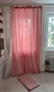 IKEA Hannalena Vorhang 2er Set rosa Verdunklung für Stange + Schiene 145x240 - Bild 1 von 11