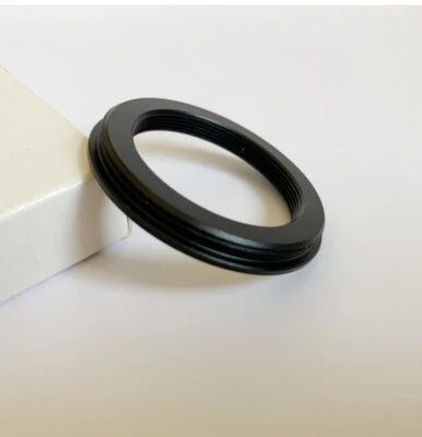 M32 x0.75 Female to M42 x1 Male Thread Adapter w/ Flange - Image 1 of 3