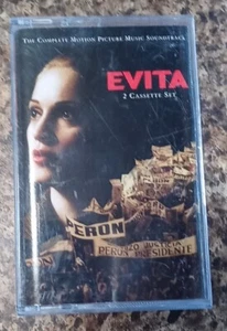 EVITA Complete Motion Picture Music Soundtrack 2 Cassette Tape Set (2 In 1) - Picture 1 of 6