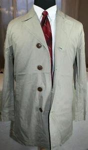 Vintage TAKEO KIKUCHI 4 button zip lined blazer jacket Size MEDIUM 3 Beige FC - Picture 1 of 12