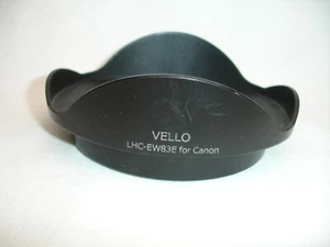 VELLO EW-83E hood for EOS EF-S 10-22mm EF 16-35mm f/2.8 17-40mm L USM lens 77mm - Picture 1 of 6