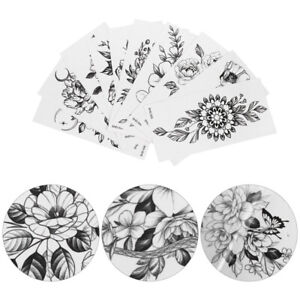  20 Sheets Temporary Tattoos Flower Stickers Decals The Flowers