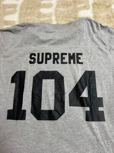 Supreme 104 Football Top Tee Men's Color Gray Size M - Picture 1 of 10