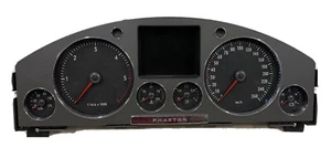 VW PHAETON 3D 3,0TDI INSTRUMENT CLUSTER SPEEDOMETER CLOCKS DIALS KM/H 3D0920885A - Picture 1 of 5