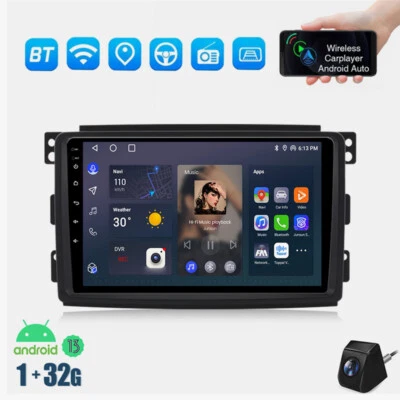 32G Für Benz Smart Fortwo 451 2005-2010 Android 13 Autoradio CarPlay Kam Navi - Bild 1 von 4
