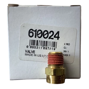 SKF Safety Valve 610024 for Turbo-2000 Air Dryers & Brakemaster 1/4" NPT 175 PSI - Foto 1 di 7