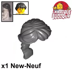 Lego 1x Minifig cheveux coiffure hair long gris foncé/dark bluish gray 88286 NEW - Imagen 1 de 1