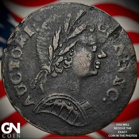 1785 African Head Connecticut Colonial Q3898 Cover