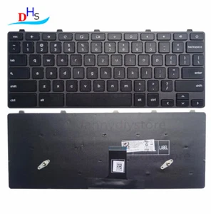 00D2DT for Dell Chromebook 11 3100 3400 5190 Black US Laptop Keyboard 0D2DT USK - Picture 1 of 3
