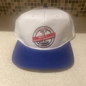 Mile 0 Alaska Highway Vintage Snap Back Hat  Dawsons Creek B.C Nos New Unworn - Picture 1 of 4