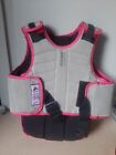 Harry Hall Child’s Large Pink/High Vis Body Protector.