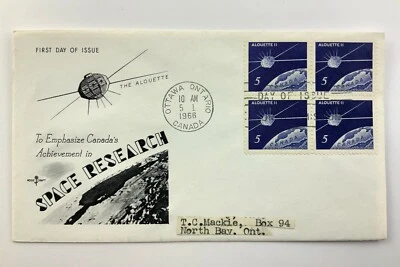 Canada's Achievement In Space Research 1966 FDC First Day of Issue EE263 - Image 1 of 4