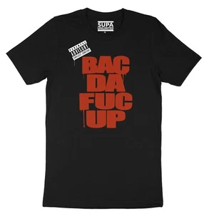 Classic Men T-Shirt 90's BACDAFUCUP, Hip Hop Rap NYC Queens Design Graphic Tee - Picture 1 of 26