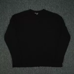 Smartwool Sweater Mens Extra Large Black Sparwood Crew Neck Long Sleeve Merino - Picture 1 of 9