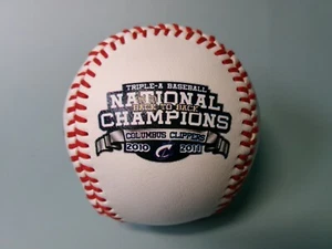 Columbus Clippers 2010-2011 Back-to-Back Champions Baseball Signed in Case - Picture 1 of 7