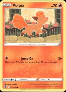Vulpix SWSH12: Silver Tempest #017/195 Common Pokemon Card - Picture 1 of 2