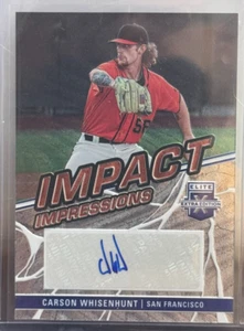 2023 Panini Elite Extra Impact Impressions Carson Whisenhunt #II-CWH (AU, RC) - Foto 1 di 2