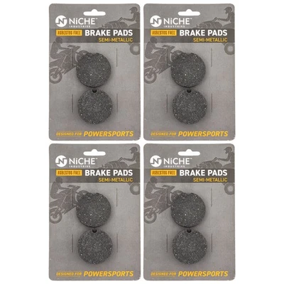 Conjunto de pastilhas de freio NICHE Arctic Cat Bearcat 440 Panther 370 traseiras semi-metálicas pacote com 4 - Imagem 1 de 4