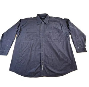 5.11 Tactical Series Shirt (72157) Black Long Sleeve Button Front Used - 3XL - Picture 1 of 12
