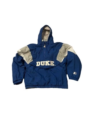 VTG Vintage Duke Blue Devils NCAA Starter Pullover Hoodie Jacket Size Large - Image 1 of 4