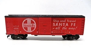 HO Mantua Diecast Base 40' Santa Fe "Ship & Travel" Sliding Door Boxcar LOW SHIP - Picture 1 of 4