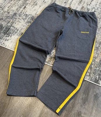 Calça de Moletom Vintage Anos 90 Y2K Nautica Competition — Peso Pesado Baggy — Cinza Masculina GG - Imagem 1 de 4