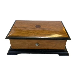 Jaeger-LeCoultre Movement Music Box Switzerland Wooden Ramona Swiss JLC EUC Rare - Picture 1 of 20