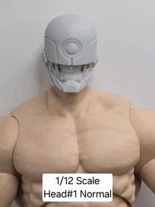 3d Print UNBEATABLE BOY REANIMATED MEN HEAD#1 1/12 Classified LEGENDS Scale - Picture 1 of 2