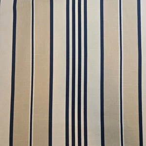 Robert Allen Home Decor Fabric Stripe 60 x 9.5 yards Tan Blue Upholstery Nautica - Picture 1 of 9