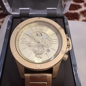 ARMANI EXCHANGE AX1504 All Stainless Steel Quartz Men's Watch Brand New - Picture 1 of 7