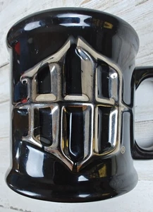 3D Intial Logo Harley-Davidson Coffee Tea Cup Mug Black Orange Ceramic - Picture 1 of 8