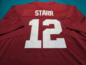 BART STARR CUSTOM *(defective, read) **XL* HOME JERSEY, SEWN, QUALITY - Picture 1 of 4