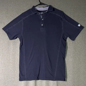 Kuhl Polo Shirt Mens Size XL Wildfibre Black Short Sleeve Outdoors Hiking - Picture 1 of 6