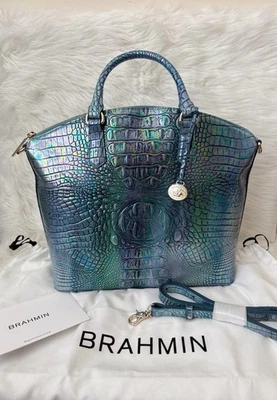 Bolso Melbourne Brahmin Grande Duxbury Mujer Topacio Azul Foto 1 de 4