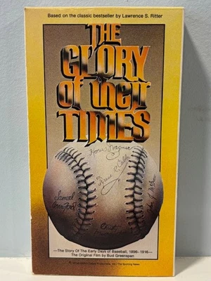 The Glory Of Their Times Early Days of Baseball Film by Bud Greenspan VHS - Image 1 of 3