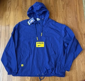 Golden State Warriors Nike Courtside Club Anorak Quarter-Zip Hoodie Jacket 2XL - Picture 1 of 1