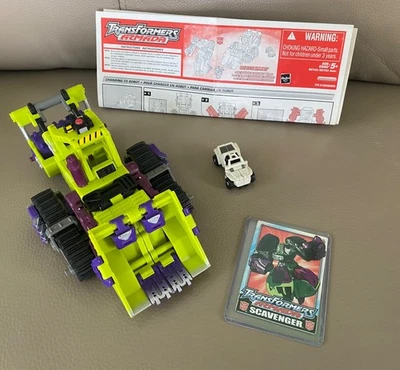 Transformers Armada 2002 SCAVENGER/Mini-Con ROLLBAR/Instructions/Card NO MISSILE - Image 1 of 4