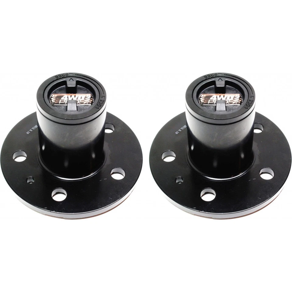 Cubo de bloqueio preto 1984-1990 conjunto manual de 2 | círculo de parafuso 4,5 para Ford Bronco II - Imagem 1 de 4