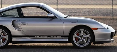 Juego de calcomanías gráficas personalizadas Porsche 911 1996-2004 996 doble negativo 911 rayas laterales Foto 1 de 4