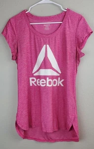 Reebok Women's Large Pink Active T-Shirt Workout Shirt Top - Picture 1 of 8