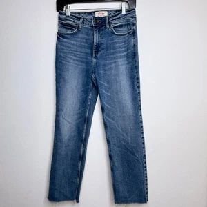 Wrangler Damen High-Rise Rodeo Straight Leg Crop Jeans Medium Wash Größe 26 Blau - Bild 1 von 11